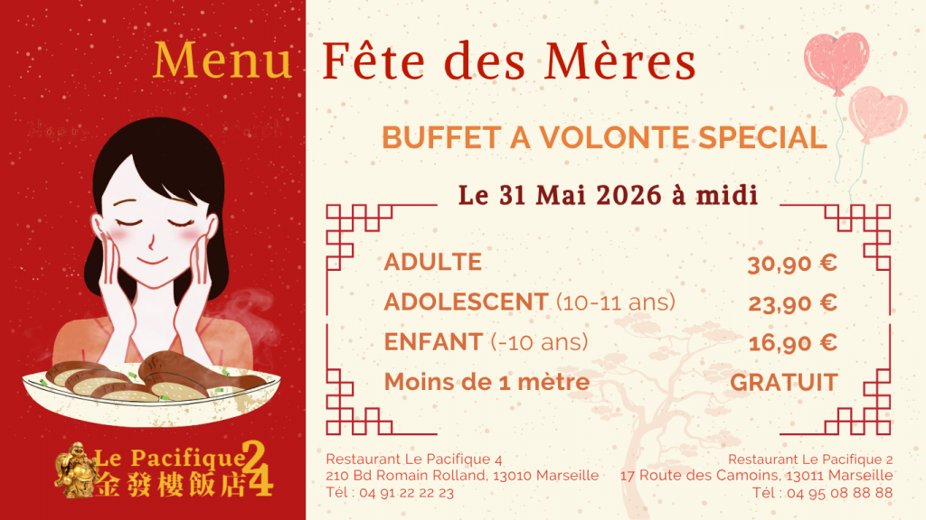 Menu fête des mères